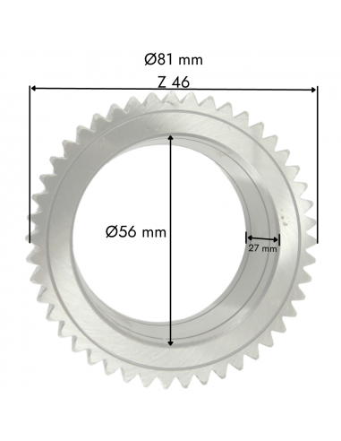 Piñón tractor cubo reductor puente delantero doble tracción