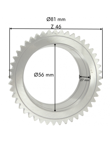 Piñón tractor cubo reductor puente delantero doble tracción