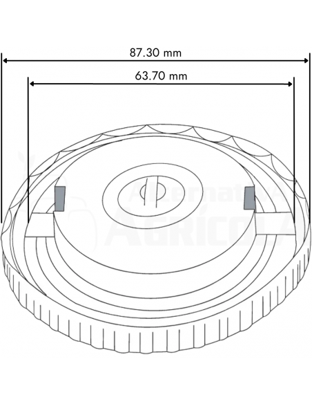 Tapón Depósito combustible para Tractores Fiat y Case