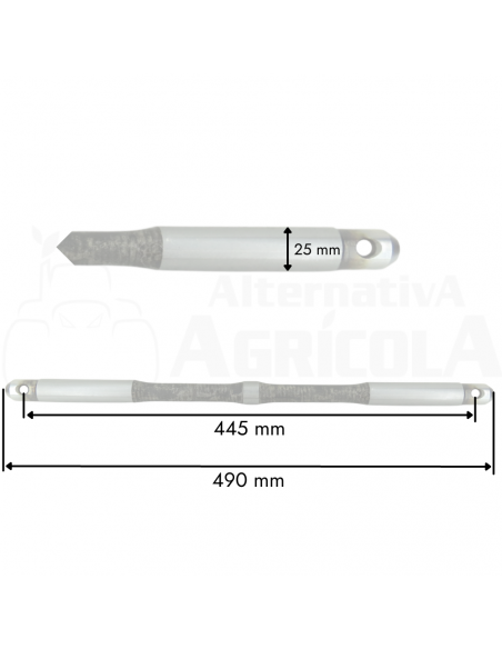 Eje fexible control profundidad  tractor Fiat y New Holland varios modelos
