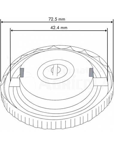 Tapón con llave depósito de combustible tractor