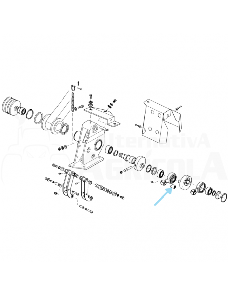 Rodamiento agujas biela segadora Gaspardo