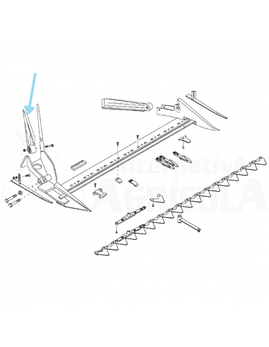 Aleta Derecha segadora BCS 20655