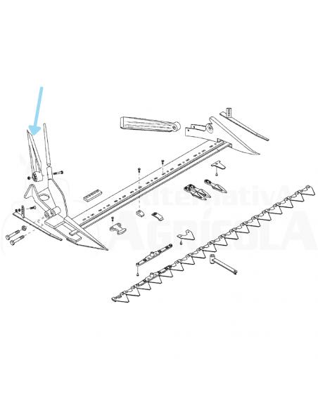 Aleta Derecha segadora BCS 20655