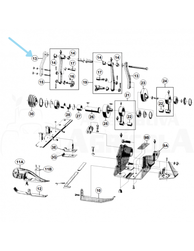 Palanca biela barra de corte BUSATIS 191223202