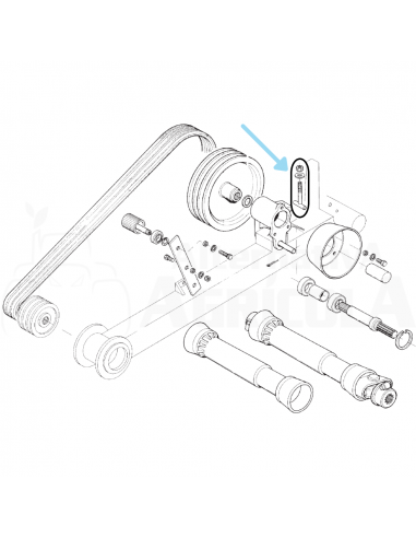 Tensor regulador poleas Gaspardo 11100100