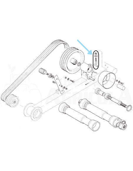Tensor regulador poleas Gaspardo 11100100