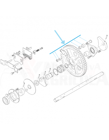 Conjunto rodillo empacadora Welger 1109250110