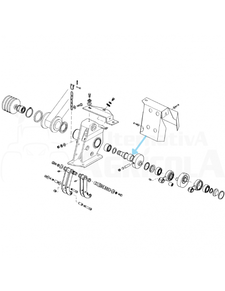 Casquillo rodamiento segadora Gaspardo 51128002