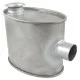 Silencioso de Escape para Tractores John Deere con escape a la Derecha Series 6005, 6010 y 6020 de 4 Cilindros. 