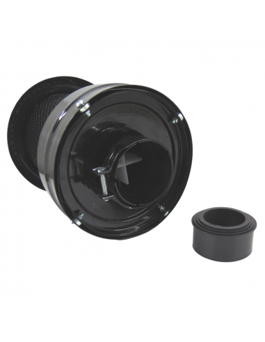 Prefiltro purificador aire tipo Turbo con adaptador para diferentes medidas de tubo