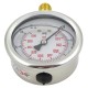 Manómetro vertical de glicerina rosca 1/4"  Inox presión 0-60bar1/4"  Inox presión 0-60bar