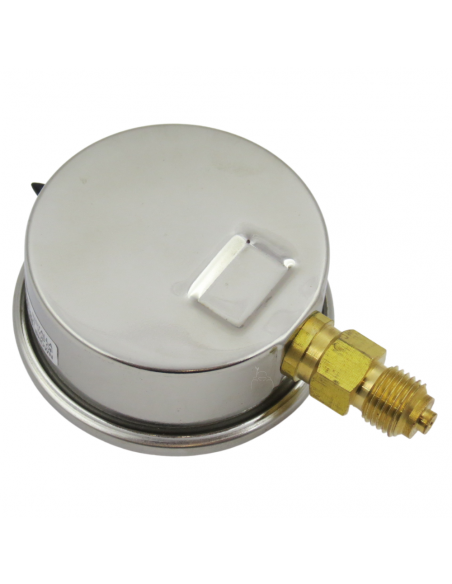 Manómetro vertical de glicerina rosca 1/4"  Inox presión 0-60bar1/4"  Inox presión 0-60bar