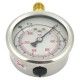 Manómetro de glicerina INOX de Ø 63 mm 0-100 Bar rosca 1/4".