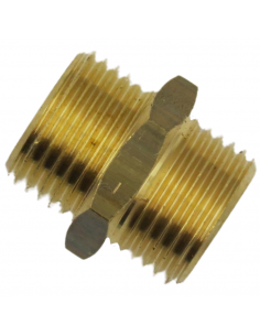 Machón Simétrico de 1/4" a 1/4" en Latón