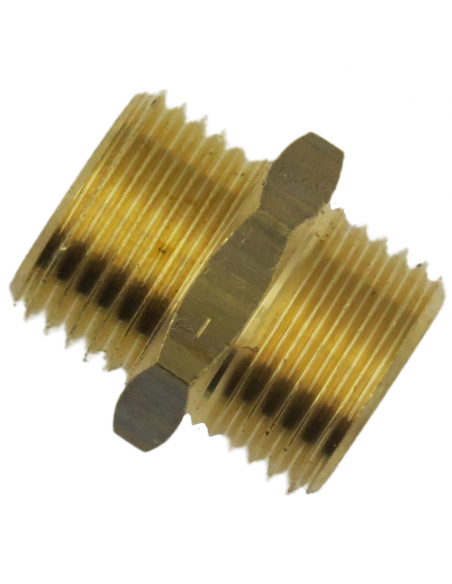 Machón Simétrico de 1/4" a 1/4" en Latón