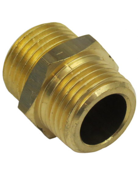 Machón Simétrico de 1/4" a 1/4" en Latón