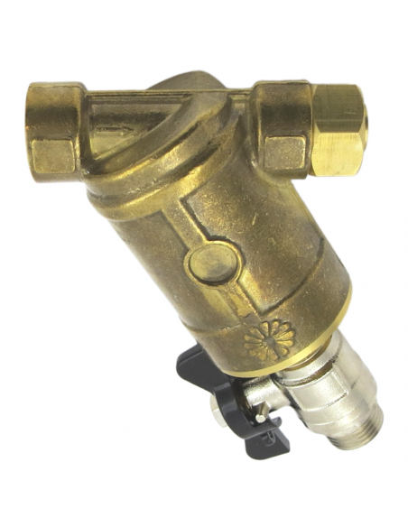 Filtro de latón Inclinado 40 MESH con tuerca loca para equipos de fumigación