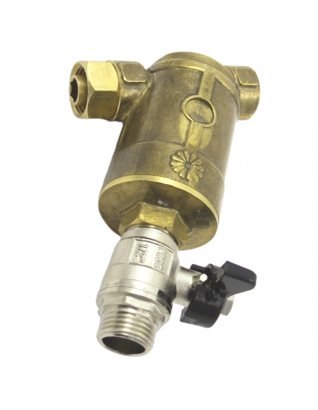 Filtro de latón Inclinado 40 MESH con tuerca loca para equipos de fumigación