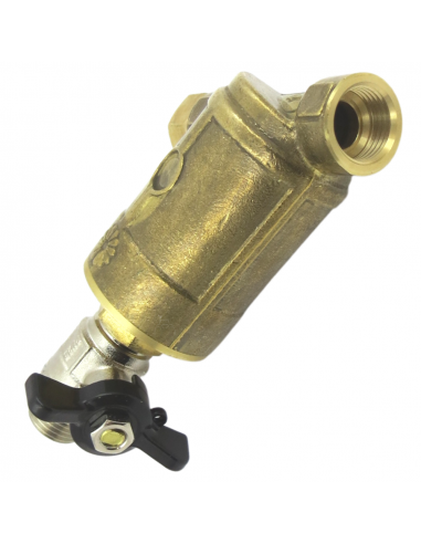 Filtro de latón Inclinado 40 MESH con tuerca loca para equipos de fumigación