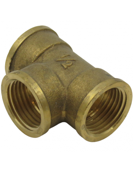 Te hembra latón 1/2"