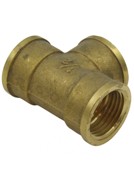 Te hembra latón 1/2"