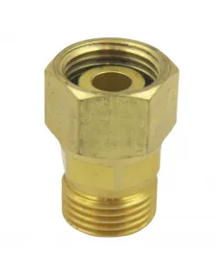 Racor giratorio de hembra 1/2" y macho 1/2" en latón fumigación