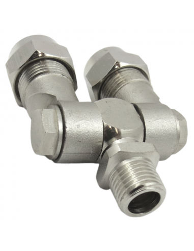 Portaboquilla articulado doble latón macho 1/4" SF1029