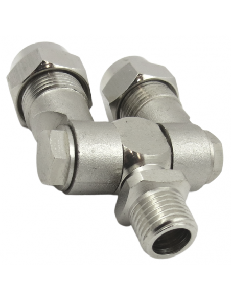 Portaboquilla articulado doble latón macho 1/4" SF1029