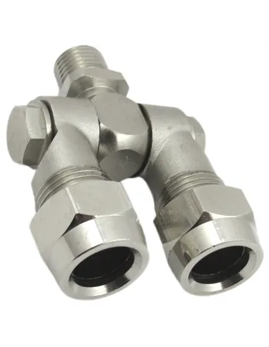 Portaboquilla articulado doble latón macho 1/4" SF1029