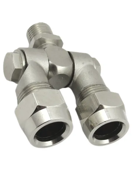 Portaboquilla articulado doble latón macho 1/4" SF1029