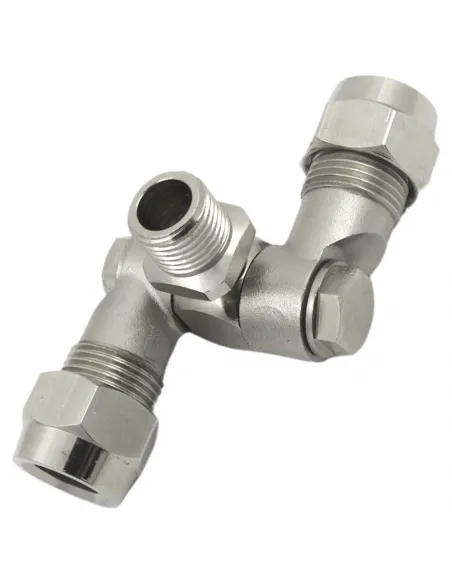 Portaboquilla articulado doble latón macho 1/4" SF1029