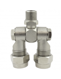 Portaboquilla articulado doble latón macho 1/4" SF1029