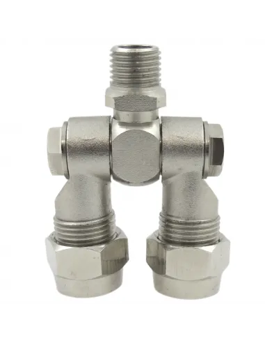 Portaboquilla articulado doble latón macho 1/4" SF1029