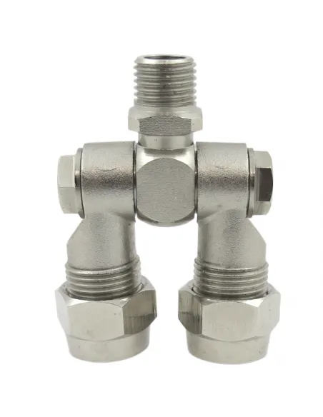 Portaboquilla articulado doble latón macho 1/4" SF1029