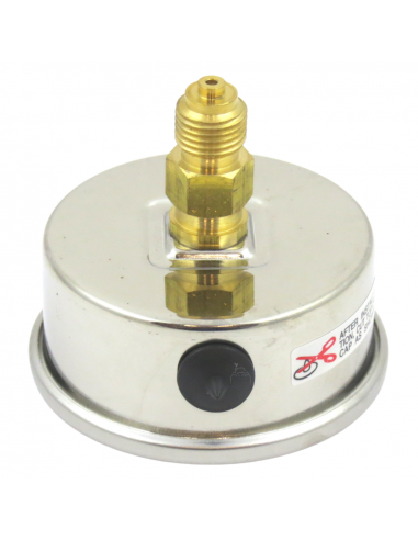 Manómetro Glicerina Inox. Dia. 63 mm 0-60 Bar Post 1/4