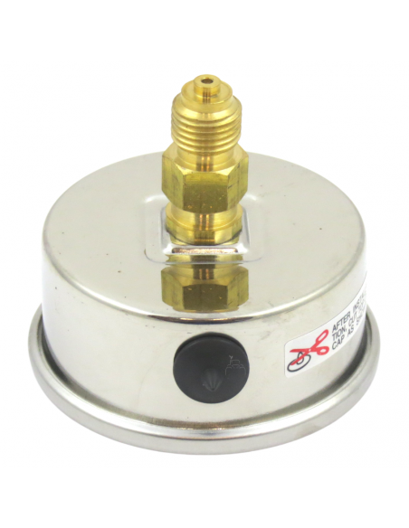 Manómetro Glicerina Inox. Dia. 63 mm 0-60 Bar Post 1/4
