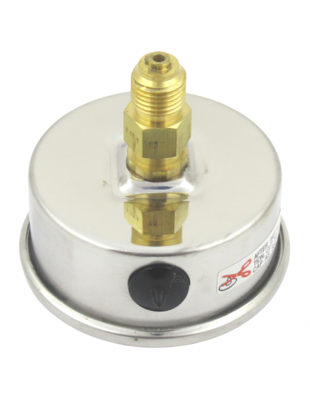 Manómetro Glicerina Inox. Dia. 63 mm 0-60 Bar Post 1/4