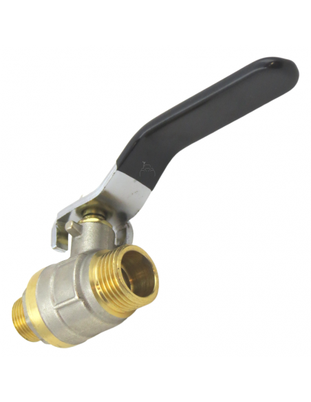 Grifo de esfera macho - macho 1/2"