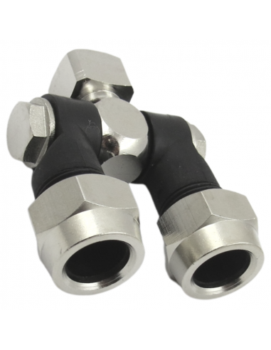 Portaboquillas doble articulado rosca hembra1/4" fumigación