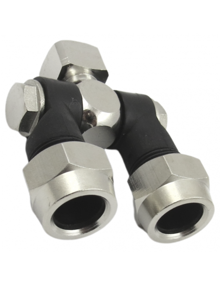 Portaboquillas doble articulado rosca hembra1/4" fumigación