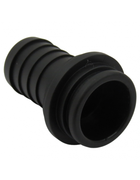 Racor recto para tuerca de 1" - 25mm Plástico