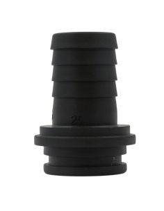 Racor recto para tuerca de 1" - 25mm Plástico