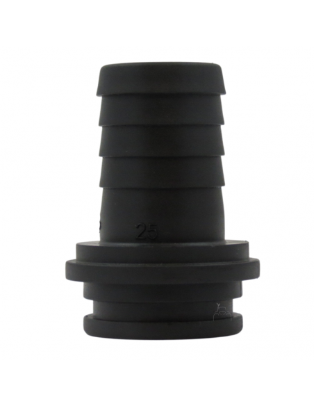 Racor recto para tuerca de 1" - 25mm Plástico