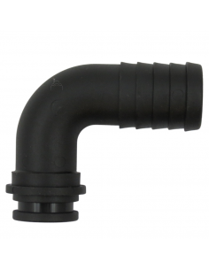 Racor curvo para tuerca de 1" - 25mm Plástico