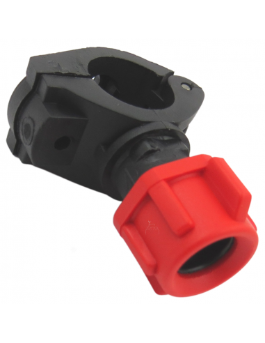 Portaboquillas fumigación con abrazadera con Tuerca 3/8 sin Antigota