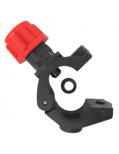Portaboquillas fumigación con abrazadera con Tuerca 3/8 sin Antigota