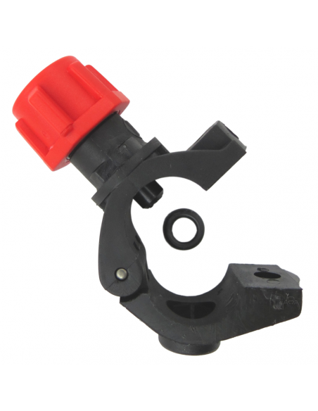 Portaboquillas fumigación con abrazadera con Tuerca 3/8 sin Antigota