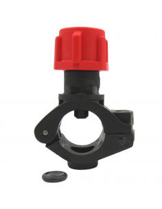 Portaboquillas fumigación con abrazadera con Tuerca 3/8 sin Antigota