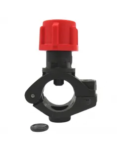 Portaboquillas fumigación con abrazadera con Tuerca 3/8 sin Antigota